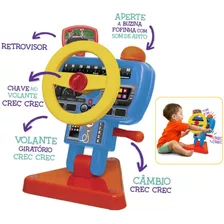 Brinquedo Bebê Volante Fom Infantil, Som Buzina E Retrovisor