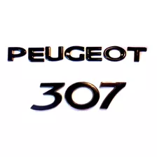 Kit Emblemas Insignias Peugeot Moderno + 307 Black Piano