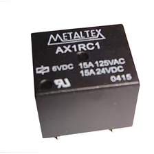 Rele Relay Metaltex 6 Vdc 15a Ax1rc1 1 Inv Sellado 