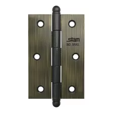 Dobradiça Stam Para Porta 3.1/2 X 2.5/16 3 Pçs C/ Parafusos