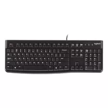 Teclado Logitech K120 Qwerty Español Color Negro