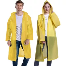 2 Pcs Capa Impermeable Portátil Para Lluvia Tipo Gabardina