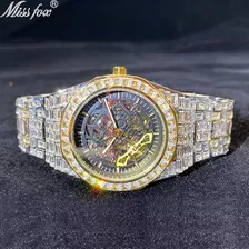 Relojes Mecánicos Elegantes Con Forma De Diamante Hueco De M