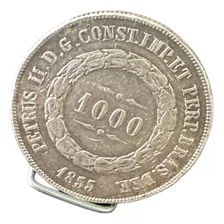 Moeda 1000 Réis Império De 1955 Prata Original Pr40