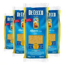 Macarrão Italiano De Cecco Alfabeto 500g (4 Pacotes)