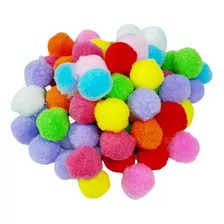 200 Pompom Bola Artesanato/biju Colorido 3.0 30mm Cores Viva