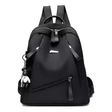 Mochila Casual Kivian Fashion Kv1410 Color Negro Diseño Lisa 10l