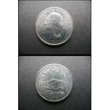 Coleccionable Moneda Americana De 1/4$ Withe Muntain 