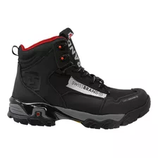 Bota Para Senderismo Swissbrand Alpes 407 Negro Hombre