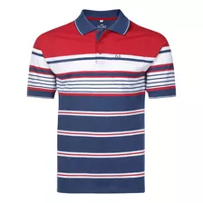 Camisa Polo Masculina Listrada Com Bolso Vilejack Vmgp0320