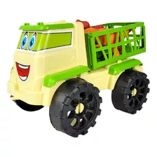 Caminhão De Brinquedo Carrinho Menino Presente + 12 Dinos