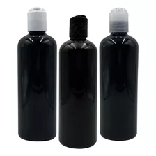 Envases Plasticos Pet Negro 500 Ml Tapa Disco Negra X 100 Pz