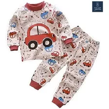 Pijama Para Bebés Y Niños 100% Algodón Manga Larga