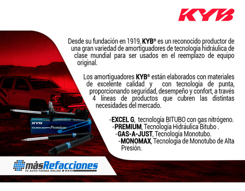 Amortiguadores Kyb Honda Civic Coupe \u0026 Si 06-11 Trasero Foto 2