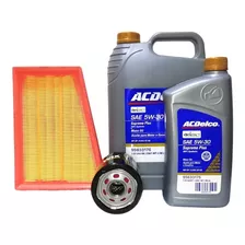 Kit Cambio Aceite Ch Onix Turbo 1.0 5w30 Acdelco + 2 Filtros