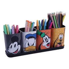 Porta Lápis Caneta Kit Organizador Infantil Mickey Disney