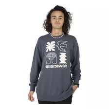 Sweater Quiksilver Dowally Hombre Moda Azul