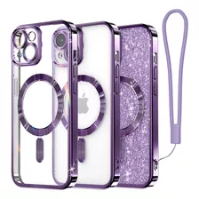 Funda De Celular Meifigno, Para iPhone 15 Plus, Púrpura