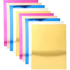 Papel De Aluminio Para Artes 5 Colores 100 Unidades