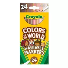 Colors Of The World Washable Markers 24 Cores (ponta Fina)