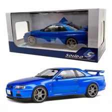 Nissan Skyline Gtr R34 1999 Brian 1:18 Solido Nuevo Azul