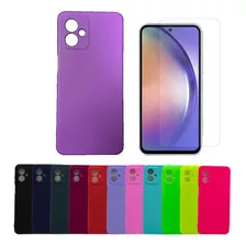 Funda Para Motorola Moto G14 Silicona Protector Case + Glass