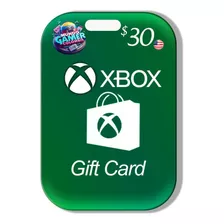 Tarjeta Xbox 30 Usd Region Usa (entrega Inmediata)