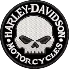 Parche Bordado Motociclistas Harley Davison 8.2x8.2cm 