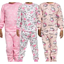 Pijama Conjunto Forro Polar Pantalon + Poleron Niños Juvenil
