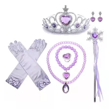 Kit Disfraz Princesas Accesorios Cosplay P/ Ninas. 