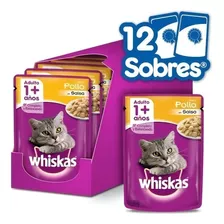 Alimento Whiskas 1+ Whiskas Gatos Para Gato Adulto Todos Los Tamaños Sabor Pollo En Salsa En Sobre De 85g
