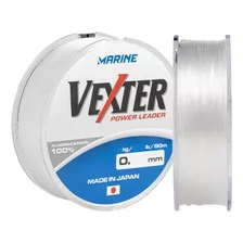 Linha Fluorocarbon Marine Sports Vexter Leader 0,33mm 7,2kg Cor Branco