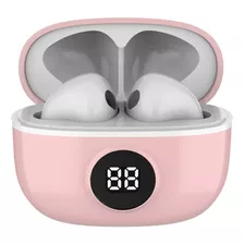 Fone De Ouvido Wb Mini Io, Cor Rosa Sem Fio Bluetooth Visor Led 