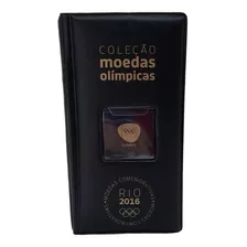 Estojo Para Guardar Moedas 1 Real Olimpíadas Cor Preto