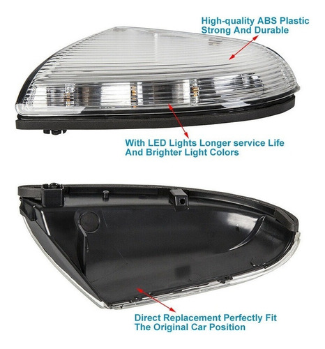 2 Luces Led For Espejo Retrovisor Dodge Ram 1500 2500 10-18 Foto 6