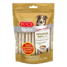 Petisco Para Cachorro Kadi Sticks De Couro Natural 70g