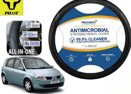 Funda Cubrevolante Negro Antimicrobial Renault Scenic 2006 Foto 4