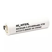Bateria Recar Com Terminal Aa Ni-cd 1.2v 600mah Kit C/2 Pçs