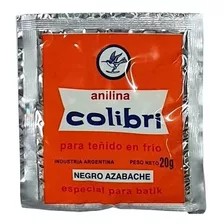 Anilina Colibri Negro Azabache X 20 G X 3 Unidades