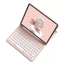 Carcasa Funda + Teclado Para iPad Tablet Linkon 10.2 Y 10.9 Color 10.9 Pink