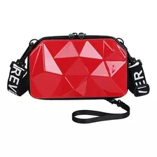 Bolsa Mini Bag Influencer Diamante Moda Blogueira Chl B-808 Cor Vermelho