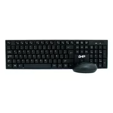 Kit De Teclado Y Mouse Inalámbrico Ghia Gt5000 Español 