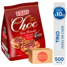 Caja Galletitas Trio Tri Choc Pepas Membrillo Con Chocolate