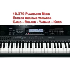10.270 Playbacks Midi Para Teclado Casio - Produção Musical