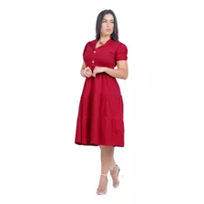 Vestido Feminino Moda Evangelica Rodado Plus Size