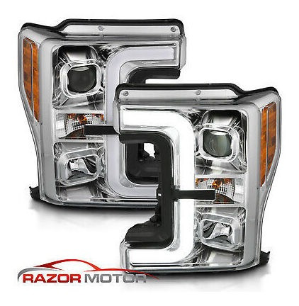 For 17-19 Ford Super Duty F-250/350 Xl Xlt Chrome Led Ba Rzk Foto 4