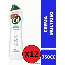 Cif Crema Limpiador Con Micropartículas 750ml Pack 12 Unidad