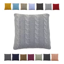 Capa De Almofada Tricot 45x45 C/zíper Sofa Trico Cod 1032.2