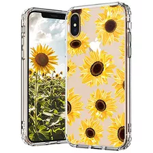 Funda iPhone X, Funda iPhone XS, Patrón De Girasol Flo...