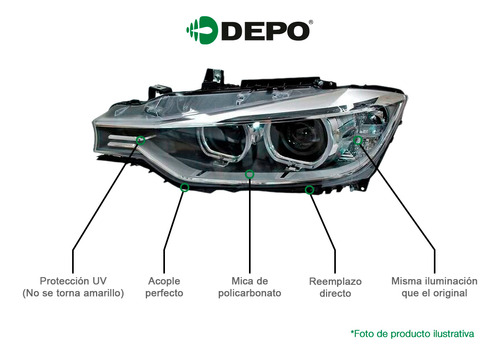 Cuartos + Faros 4 Piezas Depo P/ Audi A6 2006-2008 Foto 3